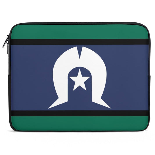 Torres Strait Flag on Laptop Case (1 Picture on 2 Sides)