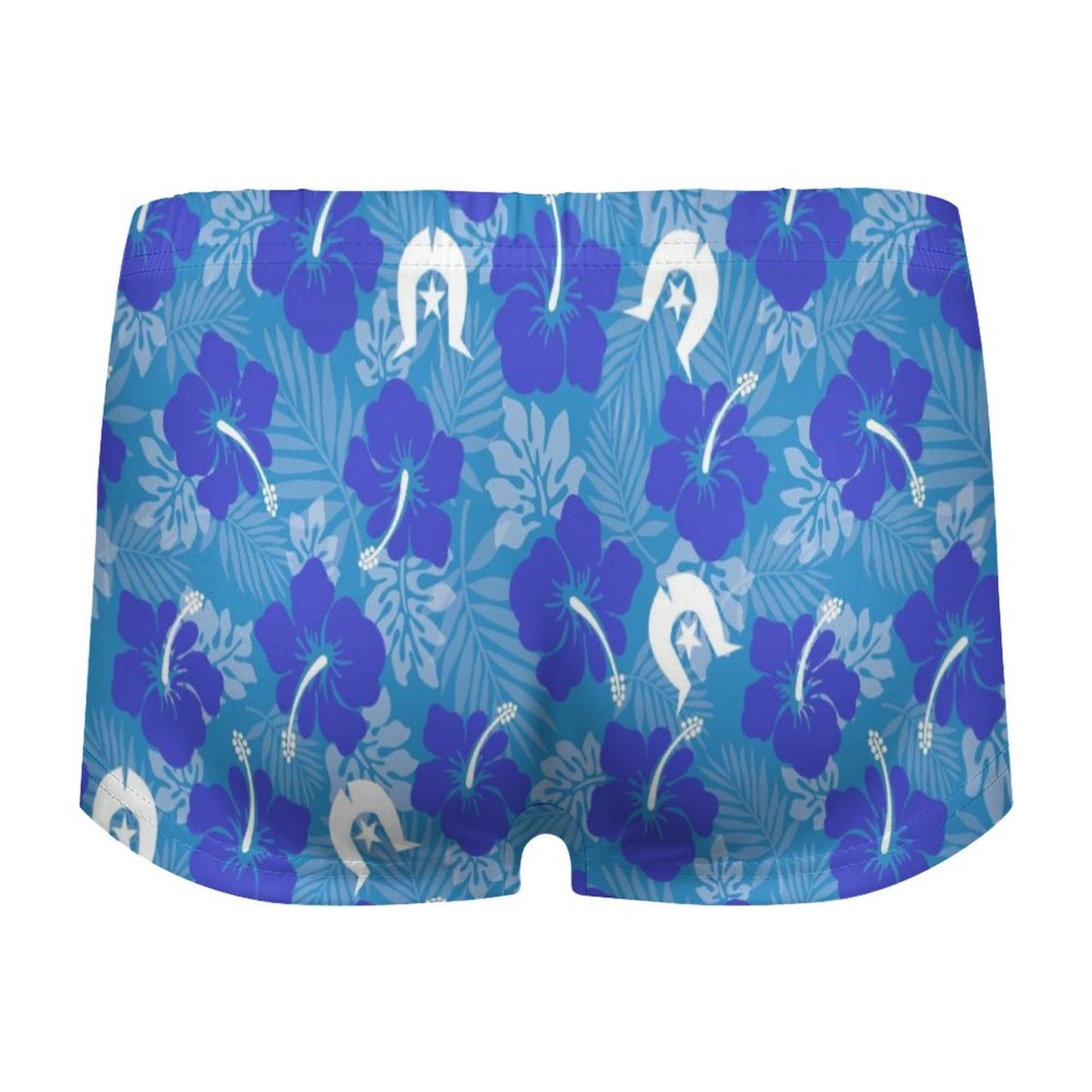 Hibiscus flowers with Dhari (Royal blue) on180gsm Women's Boxer Briefs