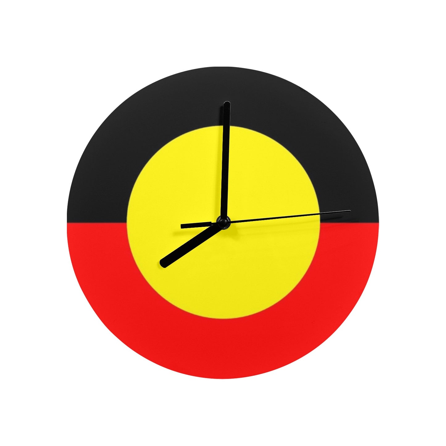 Aboriginal flag on Wall Clock