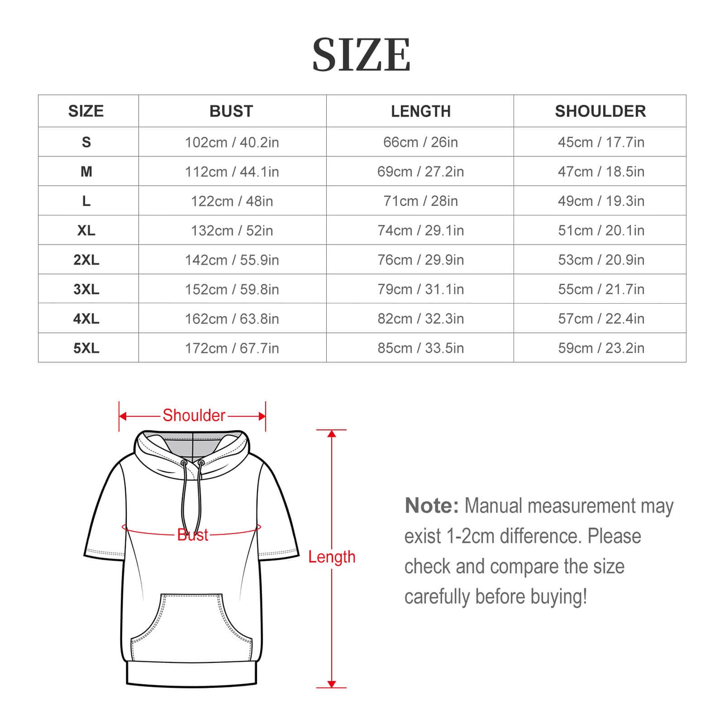 Lightning on 220gsm Short Sleeve Hoodie