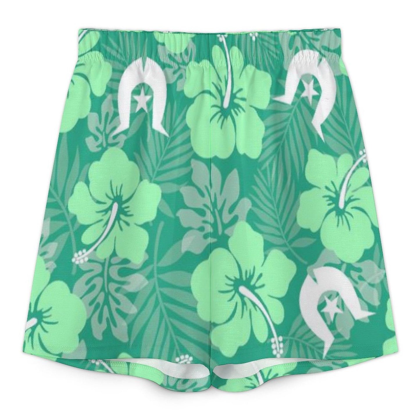 Hibiscus flowers with Dhari (Royal mint) on Mediterranean Style V-Neck Suit