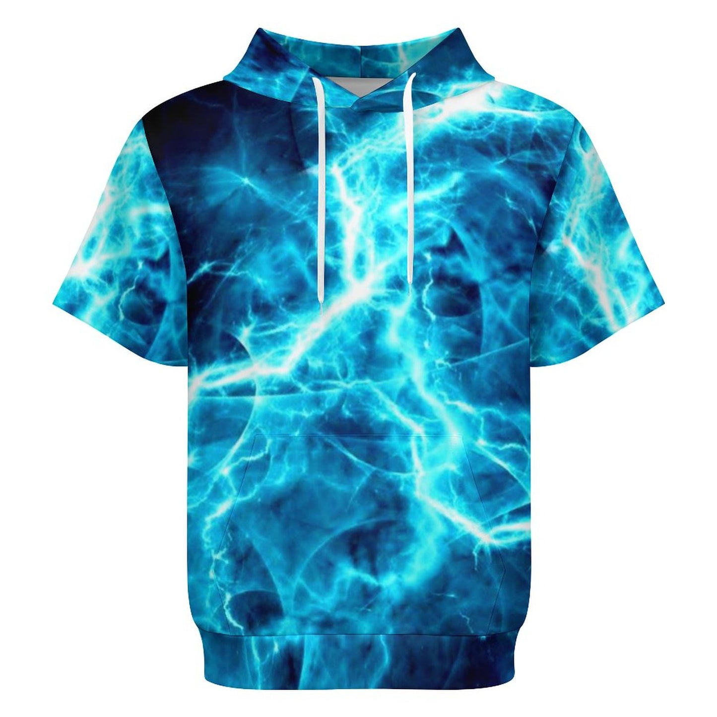 Lightning on 220gsm Short Sleeve Hoodie