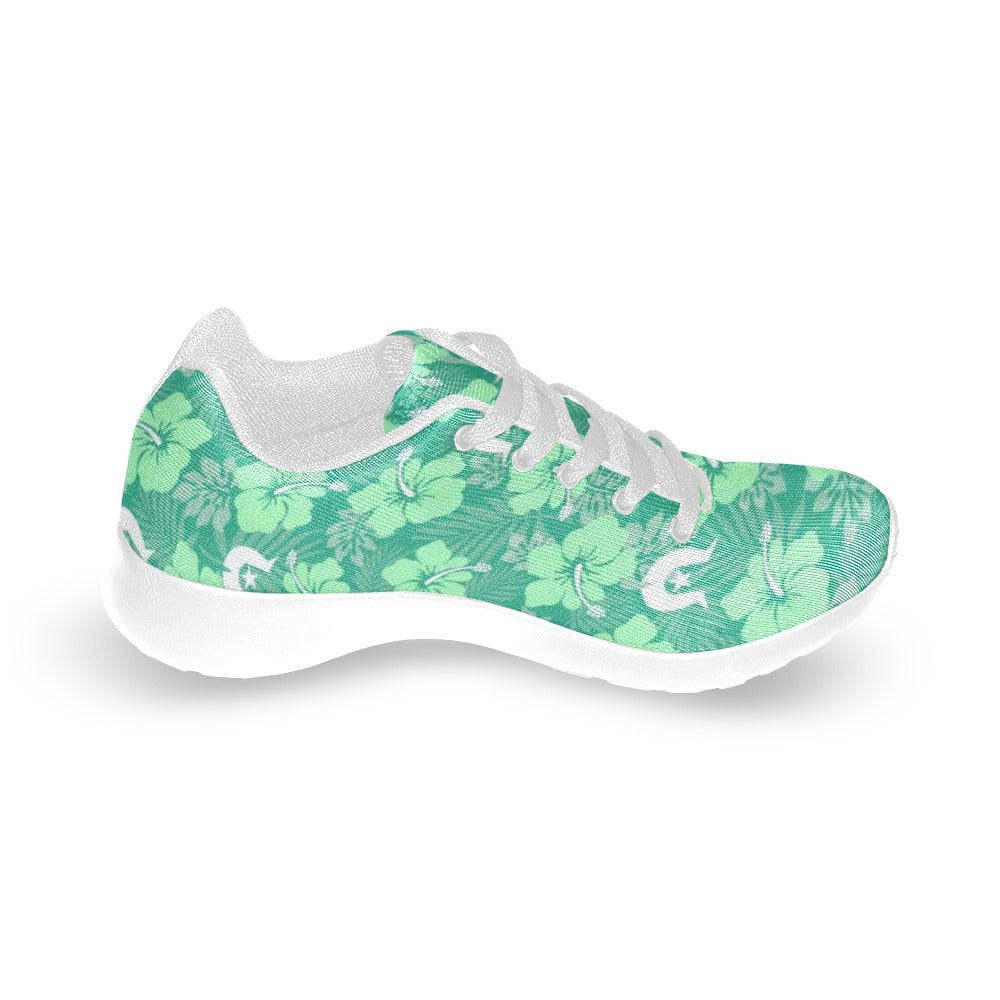 Hibiscus flowers with Dhari (Royal mint) on Kid's Sneakers
