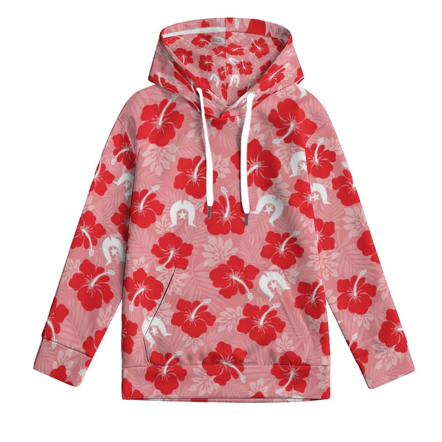 Hibiscus flowers with Dhari (Royal Pink) on Children's Hoodie