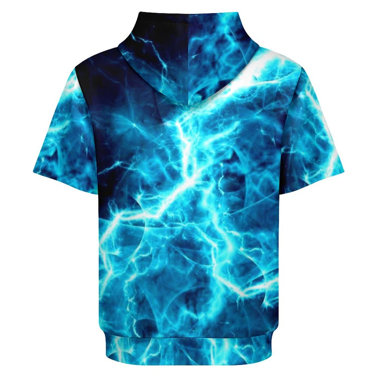 Lightning on 220gsm Short Sleeve Hoodie