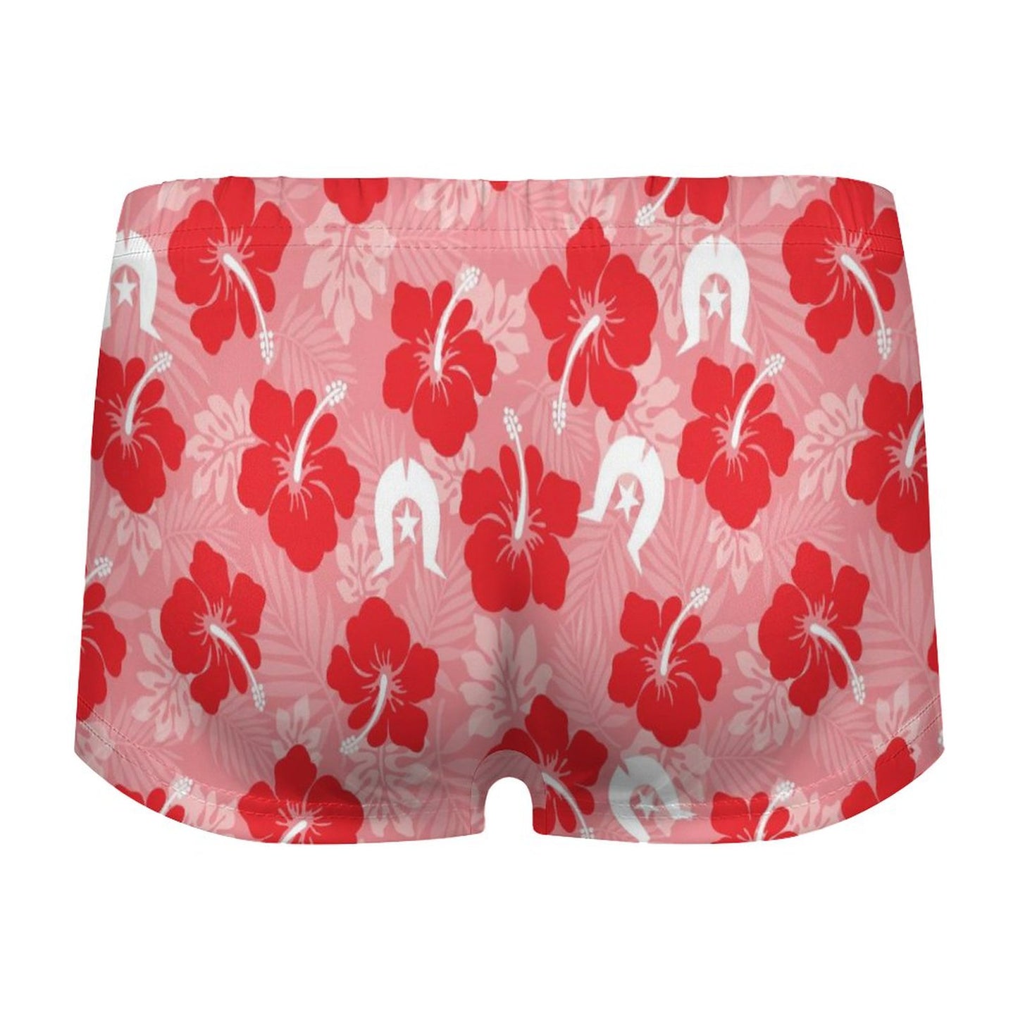 Hibiscus flowers with Dhari (Royal Pink) on180gsm Women's Boxer Briefs