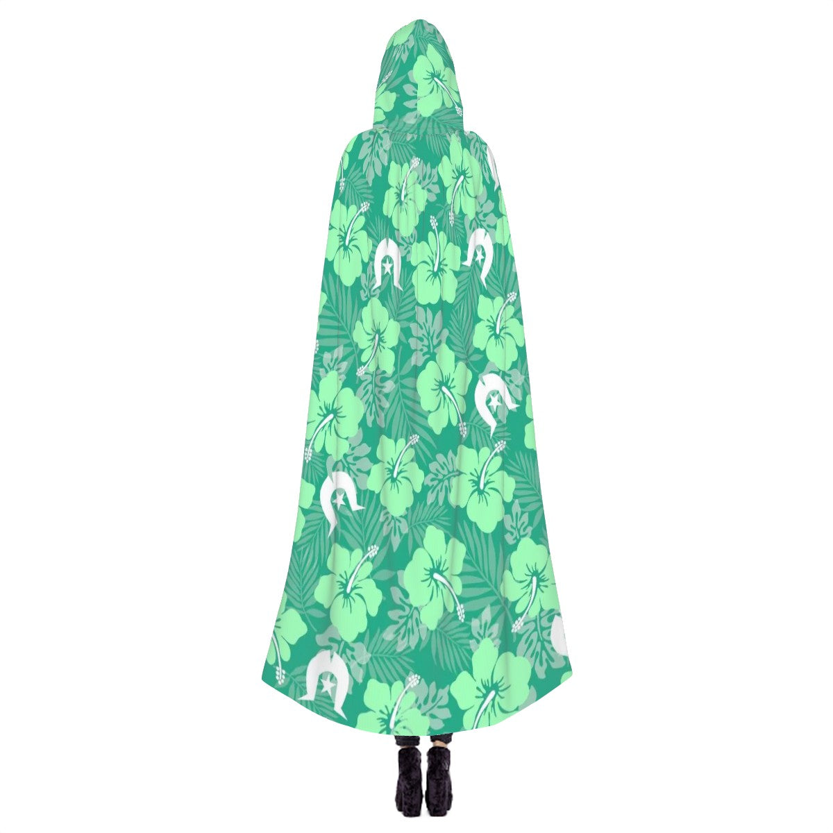 Hibiscus flowers with Dhari (Royal mint) on Hooded Cloak