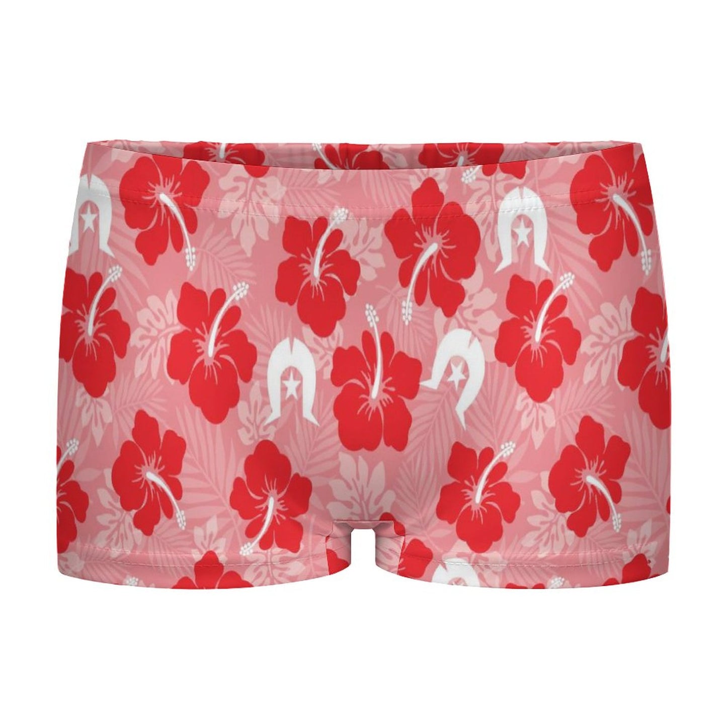 Hibiscus flowers with Dhari (Royal Pink) on180gsm Women's Boxer Briefs