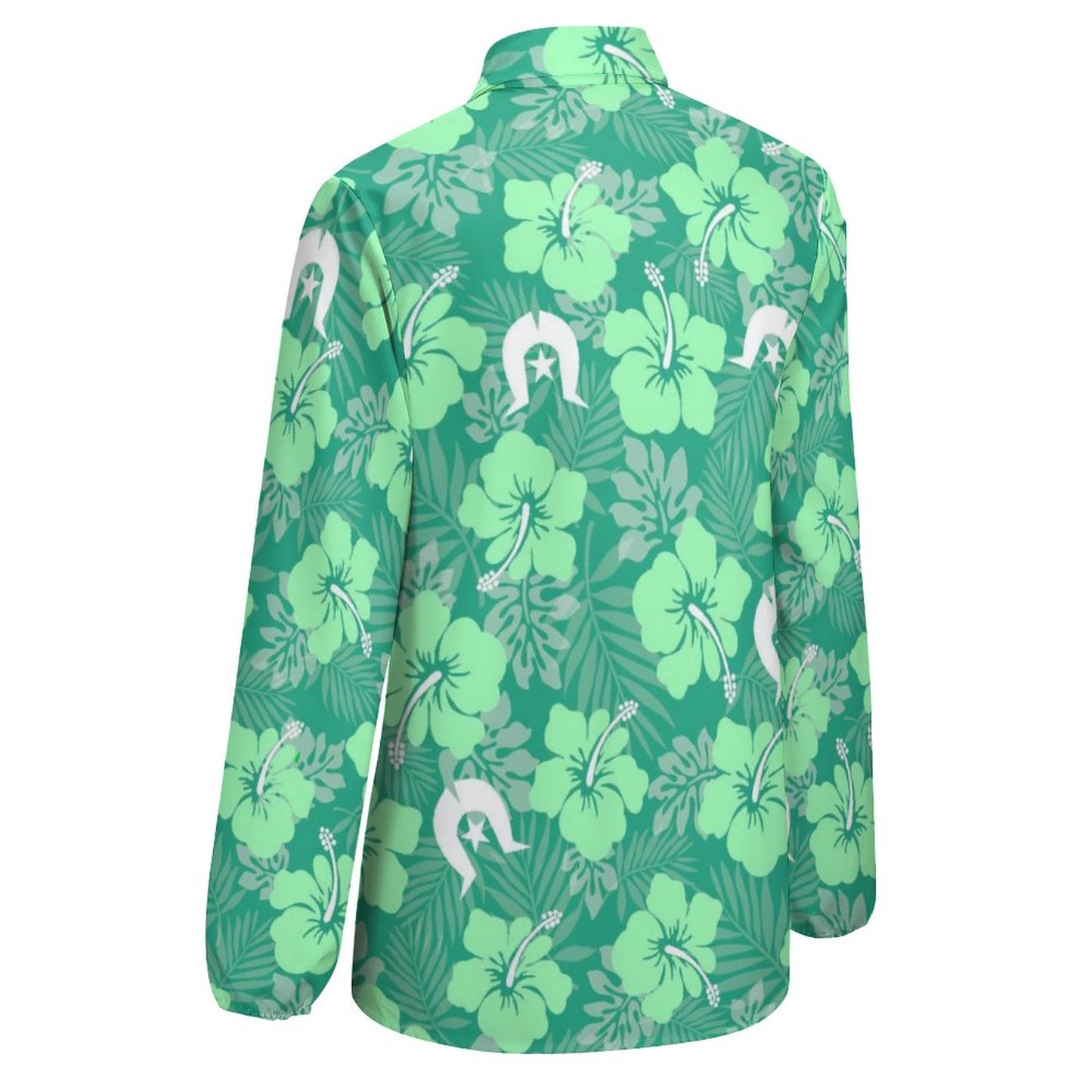 Hibiscus flowers with Dhari (Royal mint) on Casual Long Sleeve Vintage Tour Shirt