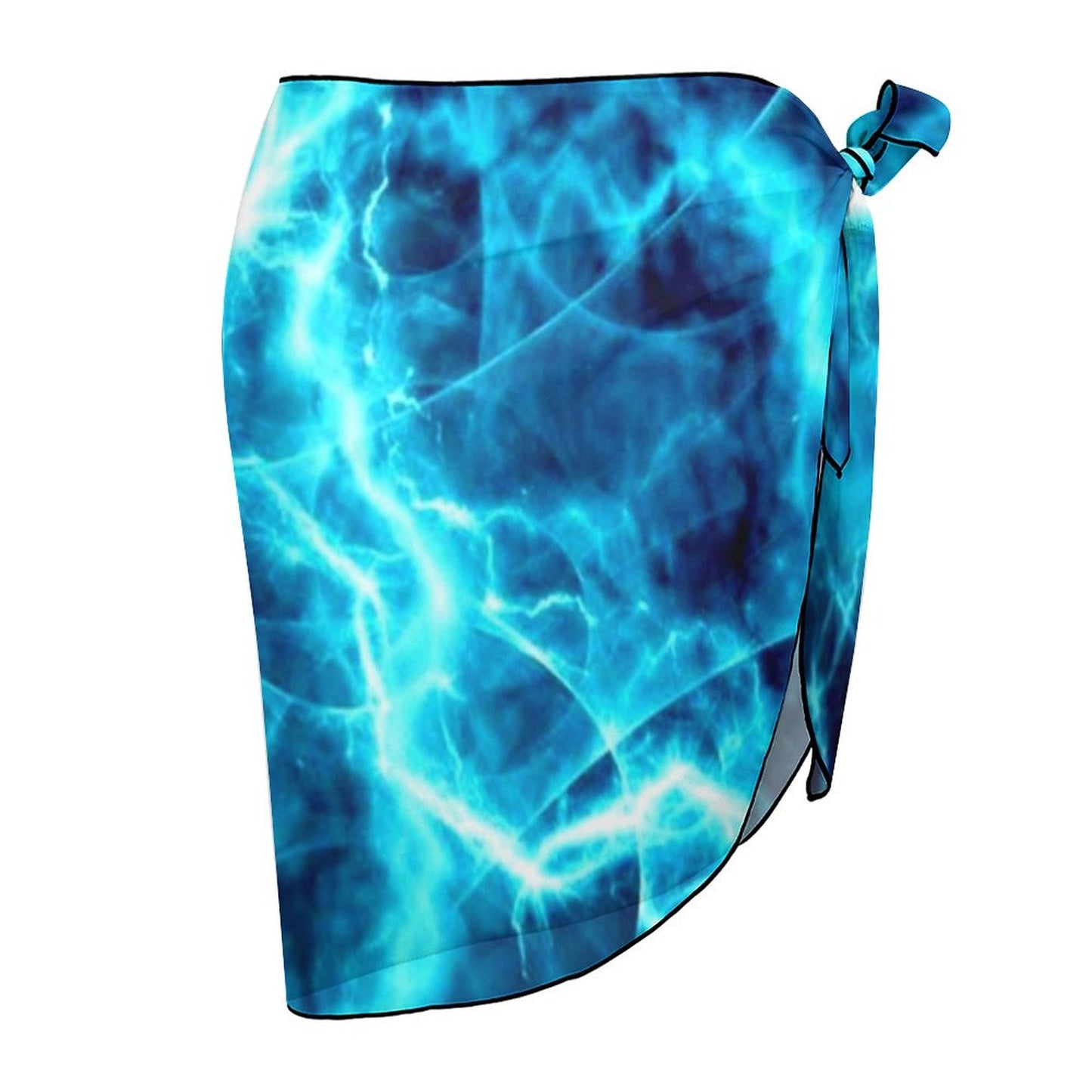 Lightning on Beach Wrap Skirt
