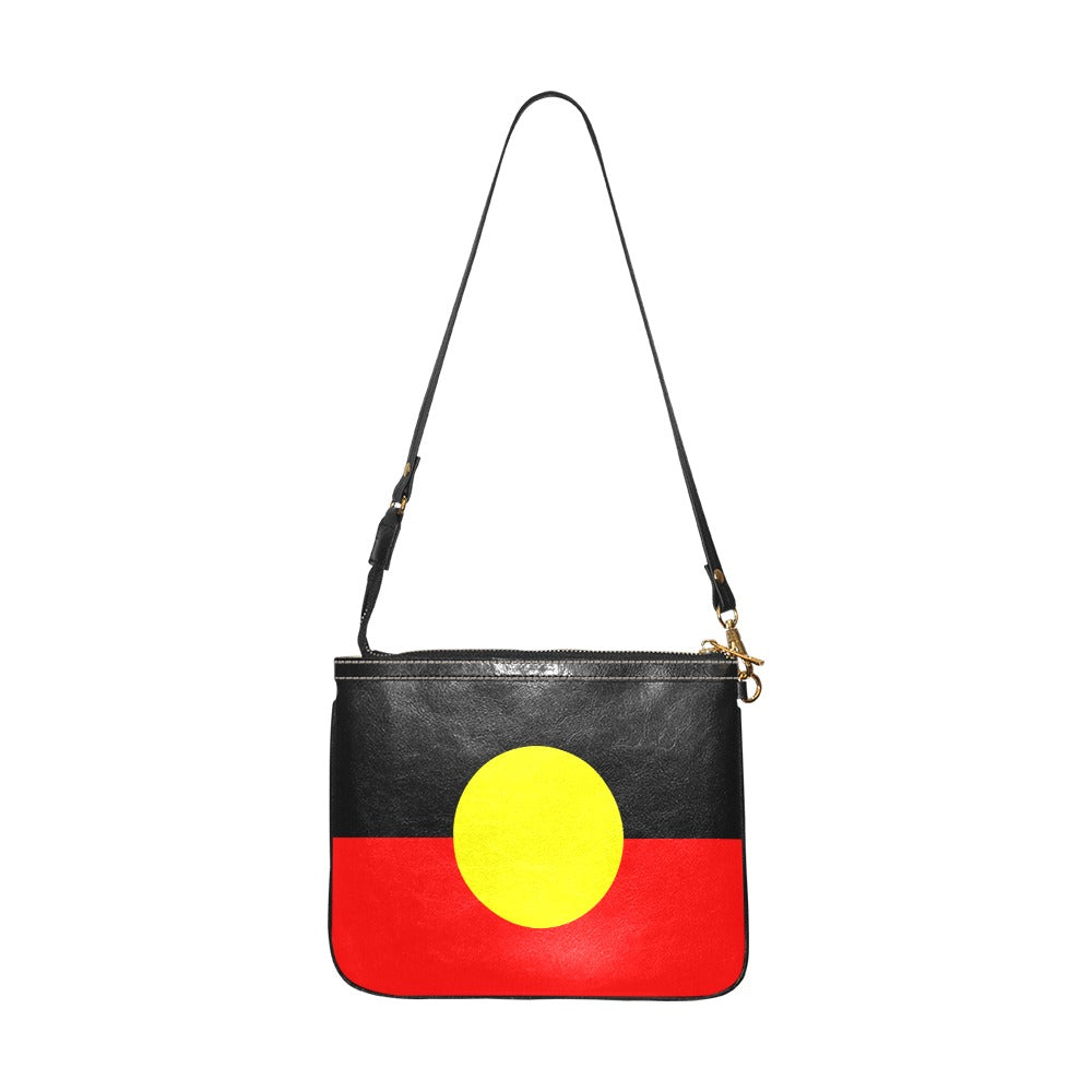 Aboriginal flag on on Small Shoulder Bag