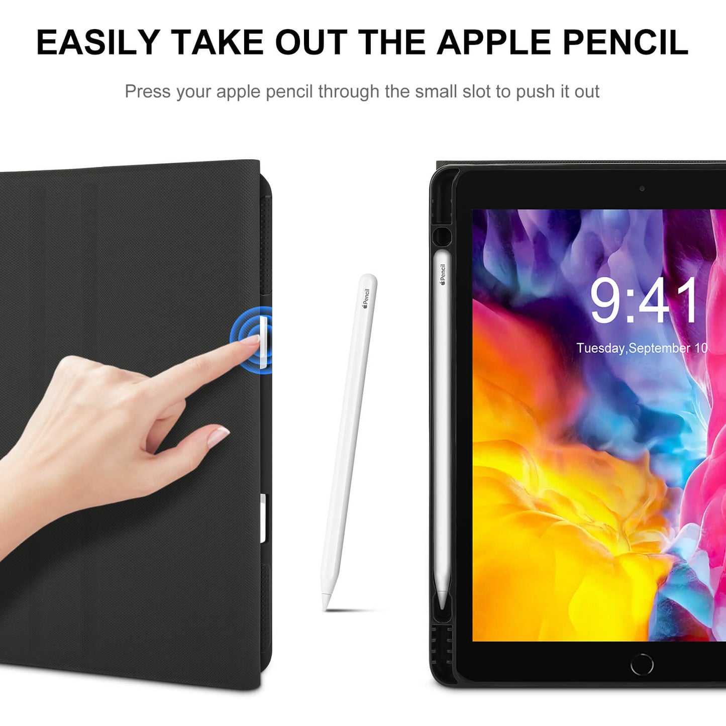 Torres Strait Flag on Book-Style  iPad Protector with Apple Pen Slot